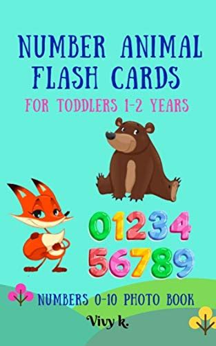 Number Animal Flash Cards for Toddlers 1-2 years: Numbers 0-10 Photo ...