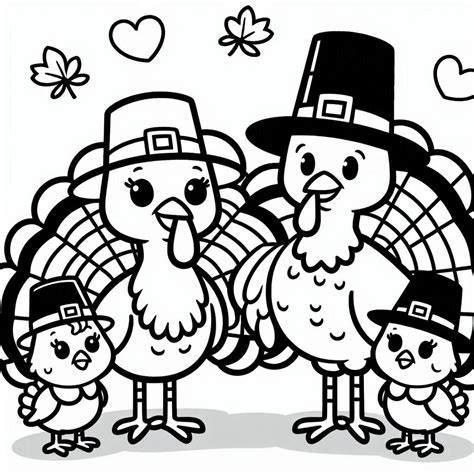 51 páginas para colorear gratis del Día de Acción de Gracias: Un otoño ...