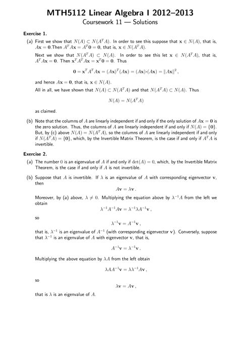 Image result for Linear Matrix Exercise