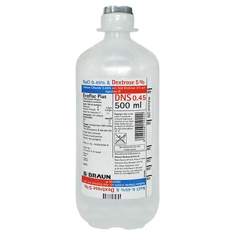 Ecoflac Plus 0.45% Dns 5% 500Ml (B B | Uses, Side Effects, Price ...