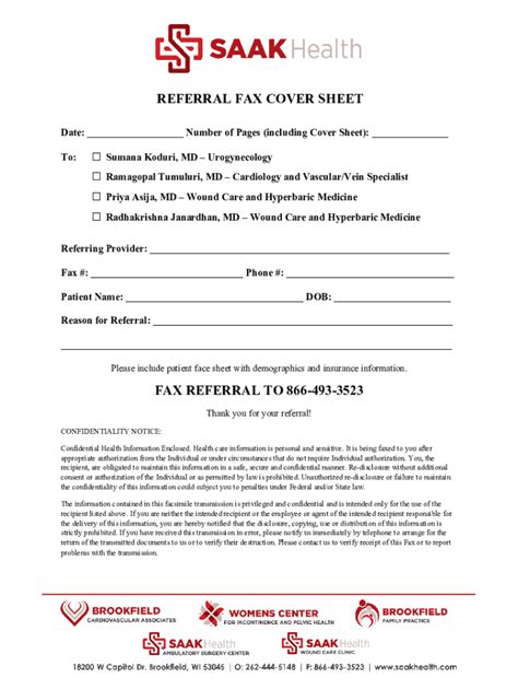 Fillable Online Referral Fax Cover Sheet Fax Email Print - pdfFiller