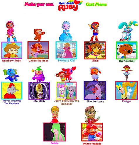 Image result for Rainbow Ruby Cast Meme deviantART