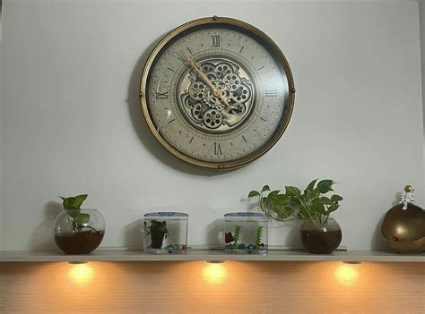 Mechanical clock - Gold & Cream (Y678-24")