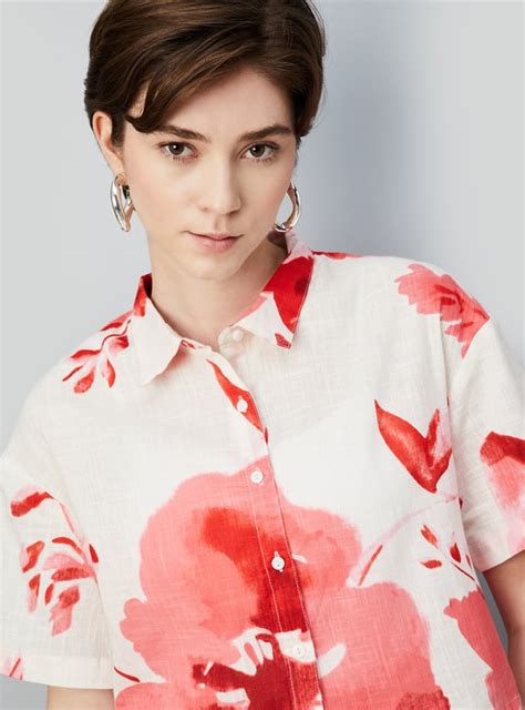 Buy Kalki x Max Women Printed Shirt-style Crop Top Online at just Rs ...