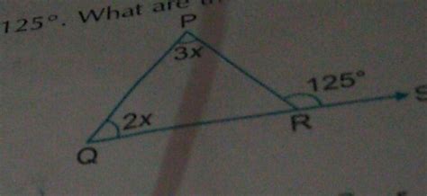 i angle pqr angle prs is 125 what ate the measure of and angle pqr and ...