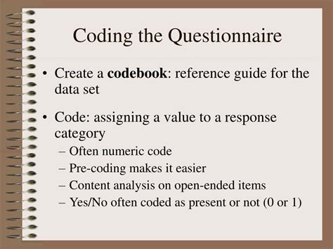 Image result for How to Code a Questionnaire