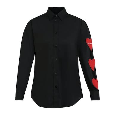Buy Women Black Heart Appliques Shirt Online at The Collective - 689758