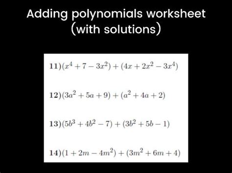 Addition of Polynomials 的图像结果