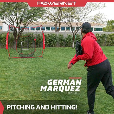 Buy PowerNet 7x7 DLX Practice Net + Deluxe Tee + Ball Caddy + 3 Pack ...