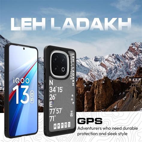 IQOO 13 Back Cover Case | GPS Edition (Leh-Ladakh) Impulse - Black