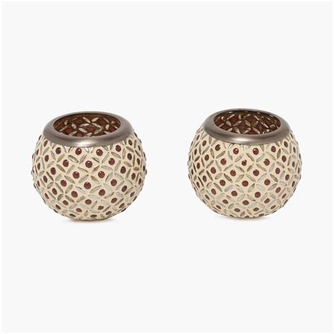 Buy Splendid Malabar Mosaic Votive Holder- Set Of 2 Pcs. from Home ...