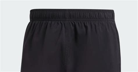 adidas Solid CLX Short-Length Swim Shorts - Black | adidas India