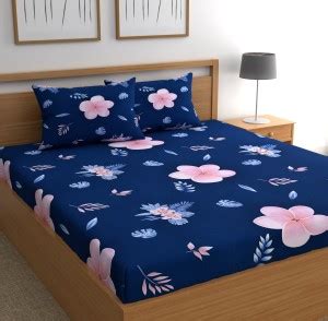 CHHAVI INDIA 120 TC Microfiber Double Printed Flat Bedsheet - Buy ...