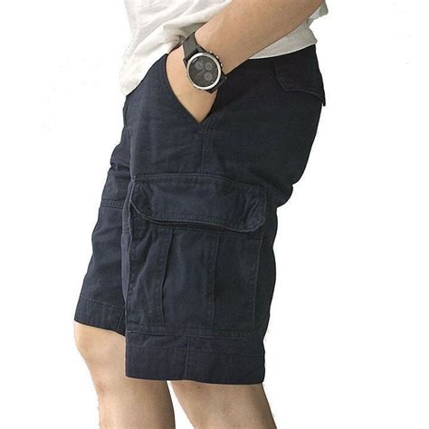 Romano nx 100% Cotton Cargo Shorts for Men- Bermuda with Multi-Pockets ...