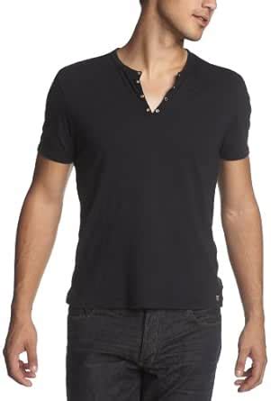 Converse by John Varvatos Men's Short Sleeve Eyelet Henley, Granite ...