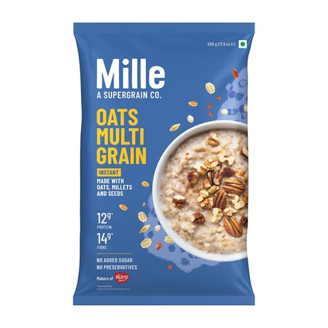 Mille Zero Added Sugar Millet and Oats | High Fibre | Power of 7 ...