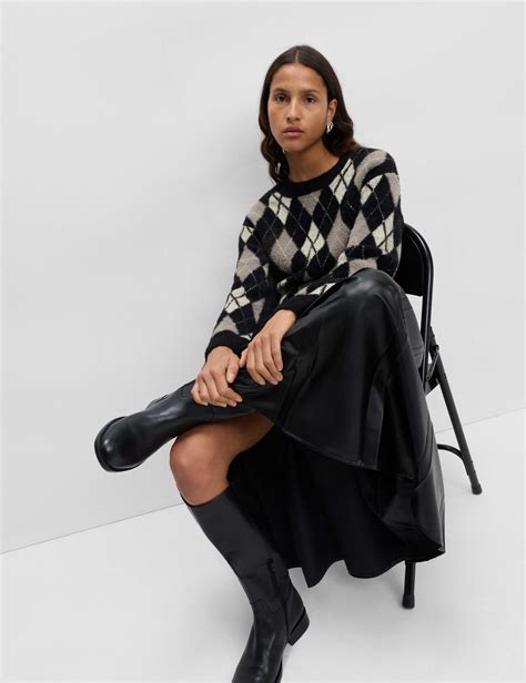 Argyle Crew Neck Jumper | M&S | M&S