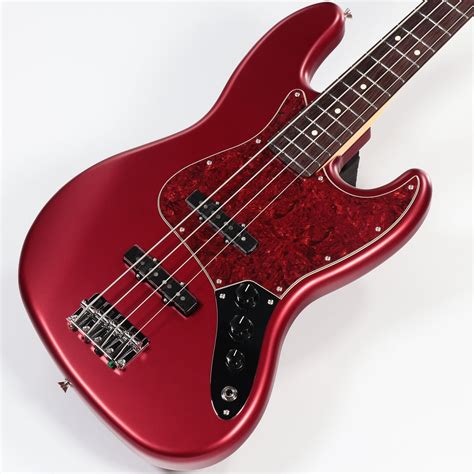 Fender FSR Collection Hybrid II Jazz Bass Satin Candy Apple Red with ...