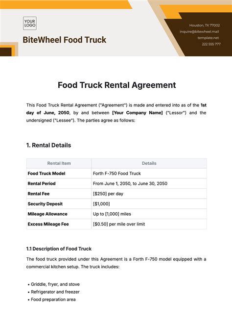 Free Food Truck Templates to Edit Online
