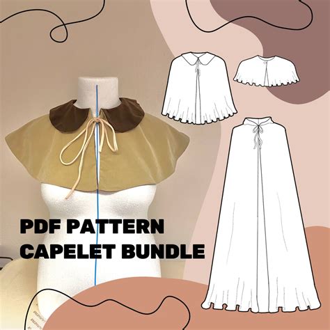 CAPELET SEWING PATTERN Size Xxs-xxxl Reversible Cloak - Etsy