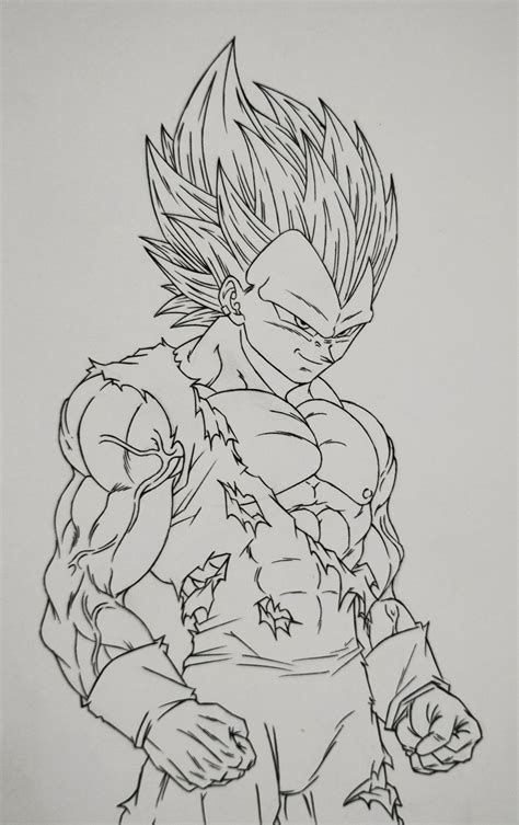 Vegeta Ultra Ego | Goku drawing, Dragon ball super artwork, Easy cartoon drawings