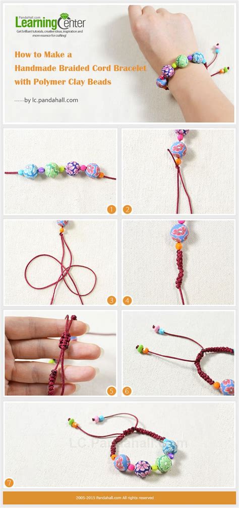 how to tie a clay bead bracelet