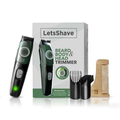 Buy LETSSHAVE BEARD BODY HEAD TRIMMER AND BEARD COMB KIT FOR MEN Online ...