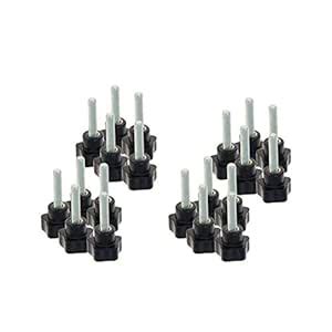 Othmro Black 6mm(M6) x 25mm Thread Replacement Star Hand Knob ...