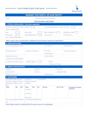 2015-2026 Form KE Power Enquiry for Supply of Electricity - Fill Out ...