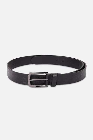 Buy Men Black Textured 100% Leather Formal Belt Online - 913041 | Louis ...