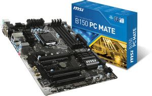 MSI B150 PC MATE LGA1151Socket ATX Intel® B150 Chipset DDR4 Motherboard ...