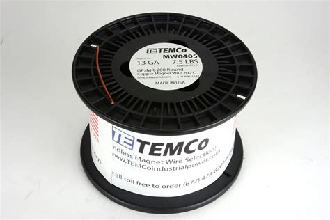 TEMCo Industrial TEMCo 13 AWG Copper Magnet Wire - 7.5 lb 471 ft India ...
