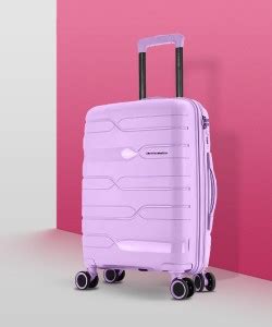 NASHER MILES Paris Hard-sided Polypropylene Check-In Luggage Purple ...
