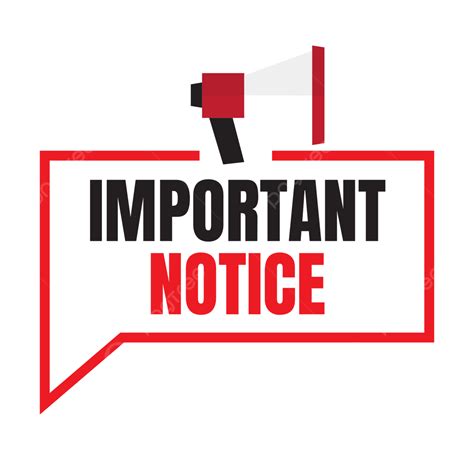 Important Notice Clip Art Free