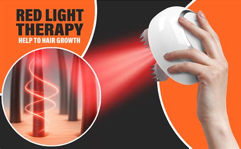Sellastic GlowBall Head Massager | Red Light Therapy for Hair & Stress ...