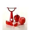 Buy Tupperware Vegetable Peeler (Red), Stainless Steel, Manual Online ...