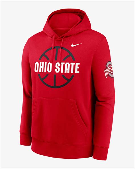 Sudadera con gorro sin cierre universitaria Nike para hombre Ohio State ...