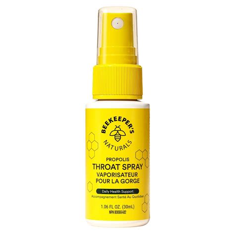 Beekeeper's Naturals Propolis Throat Spray| NaturaMarket.ca