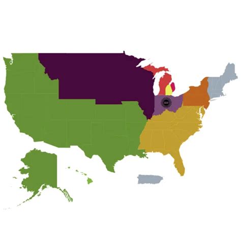 Image result for USDF Region 2 Map