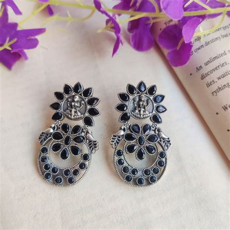 "Deepti" Silver Look Alike Earrings – The Fiona Store