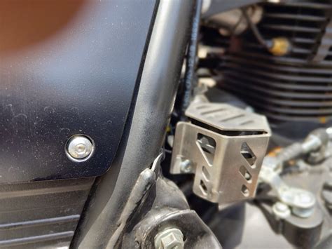 sparewick HIMALAYAN (BS6) FRONT MASTER CYLINDER GUARD - STAINLESS STEEL ...