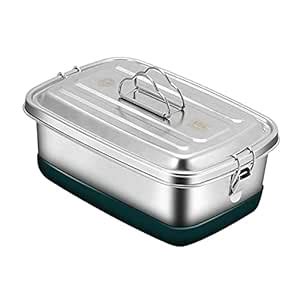 CALANDIS® 304 Stainless Steel Bento Box Lunch Box Food Container 2000ml ...