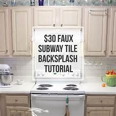 Faux Subway Tile Backsplash by 30 Faux Subway Tile Backsplash Diy Hometalk Faux Subway Tile Backsplash