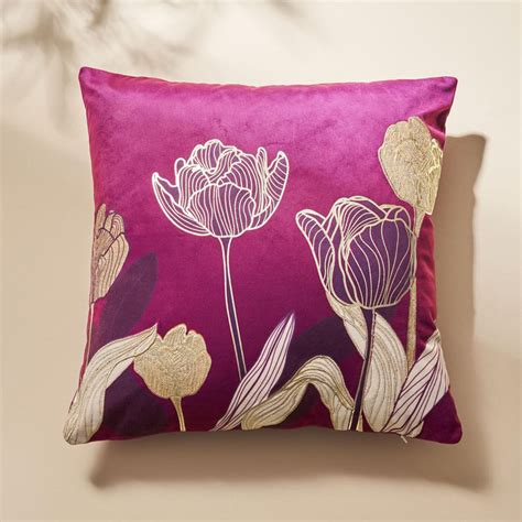 Buy Maya Foil Printed Filled Cushion - 40x40cm from Home Centre at just ...