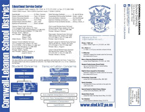 Cornwall-Lebanon School District Calendars – Lebanon, PA