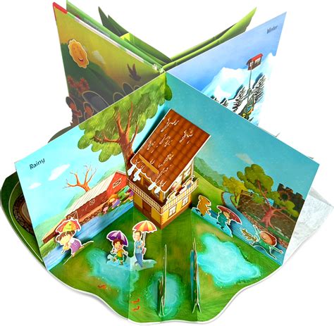 JoGenii | Seasons Pop-up Book with pull-out pieces| Vishv Books