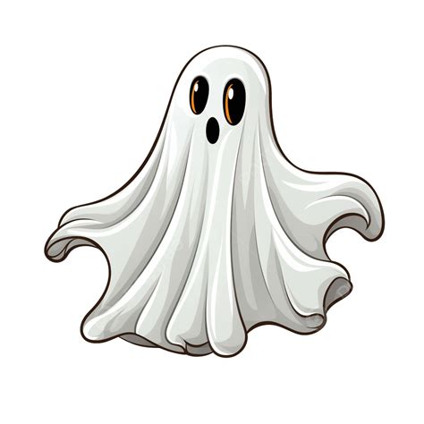 Cartoon Ghost For Halloween, Halloween Clipart, Ghost Clipart, Cartoon ...