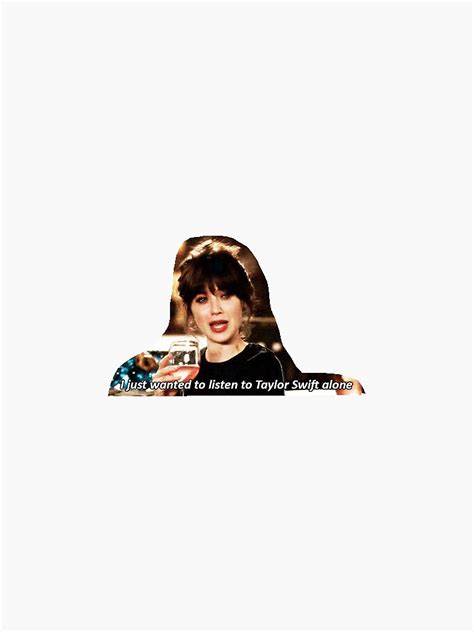 "I just wanted to listen to Taylor Swift alone" Sticker for Sale by ...