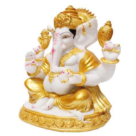 Buy KD HUB # Ashirwad Ganesh ji / Lord Ganesha /Mangal murti - White ...