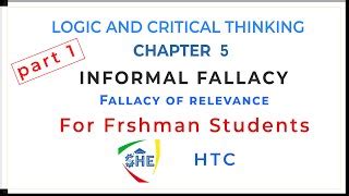 Image result for Freshman Course Logic Chapter 5 Fallacy